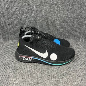 Nike Off-White x Zoom Fly Mercurial Flyknit Black Shoes Mens 8.5 AO2115-001